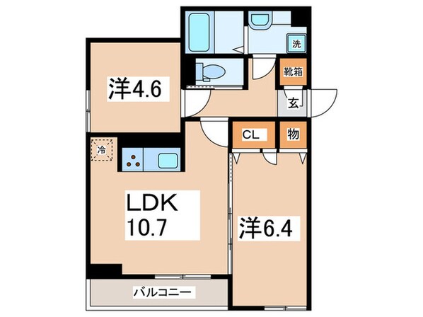 プラム清新一丁目の物件間取画像